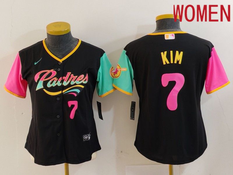 Youth San Diego Padres #7 Kim Black City Edition 2024 Nike MLB Jersey style 11